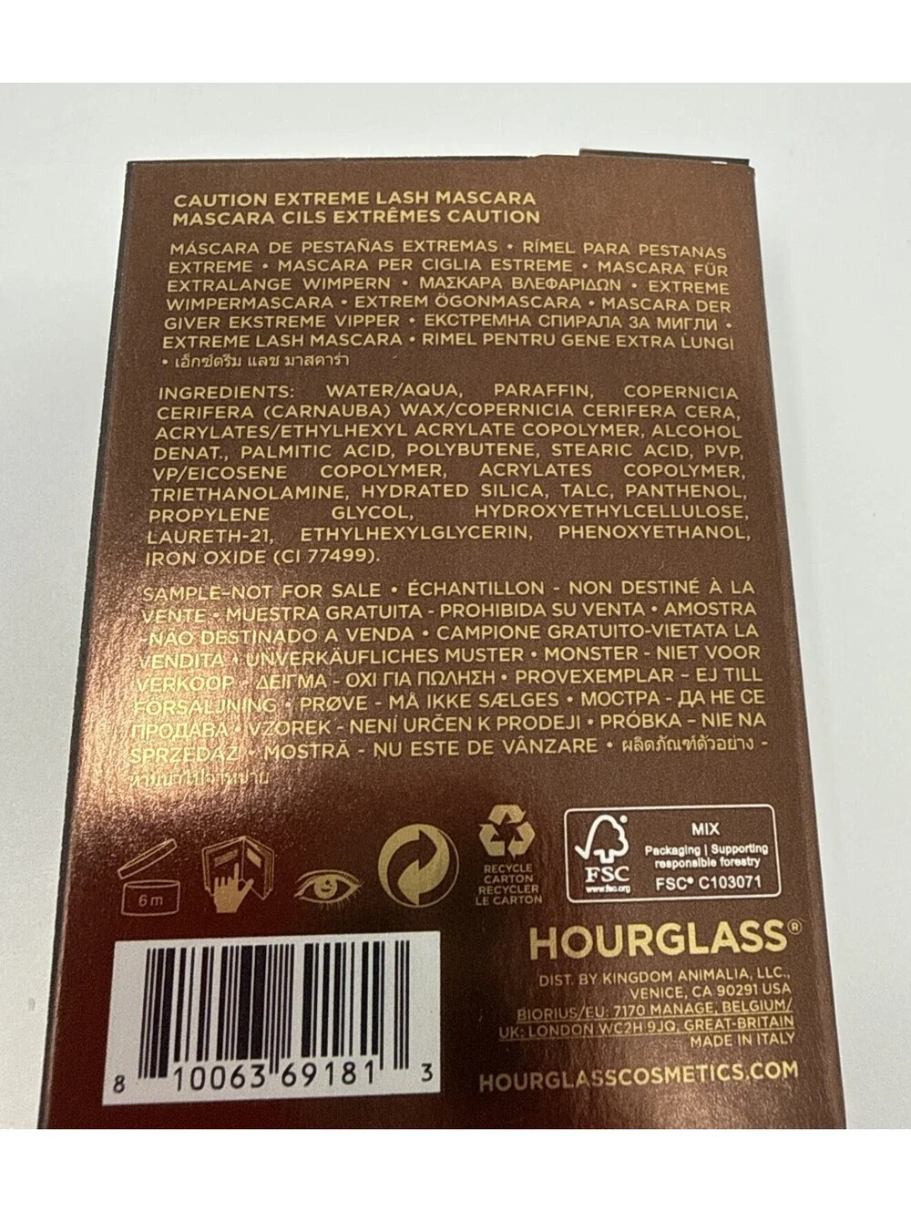 Hourglass Beauty Samples -Vanish + Veil + Unlocked + Caution RN3